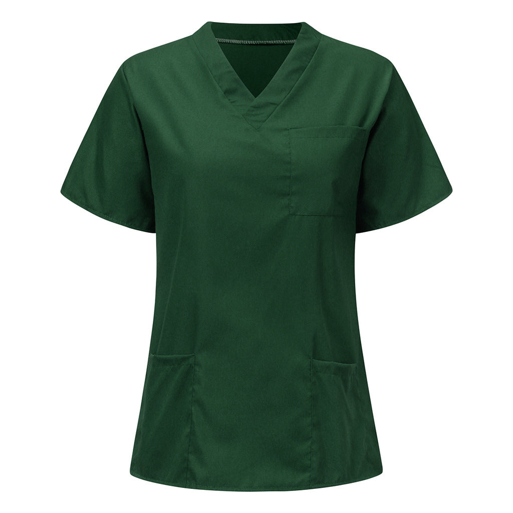 V-neck Nurse Scrub Top