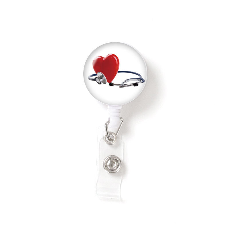 Retractable Patch Nurse Stethoscope Badge Reel