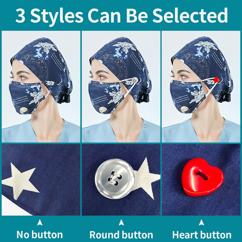 Nursing Scrubs Caps