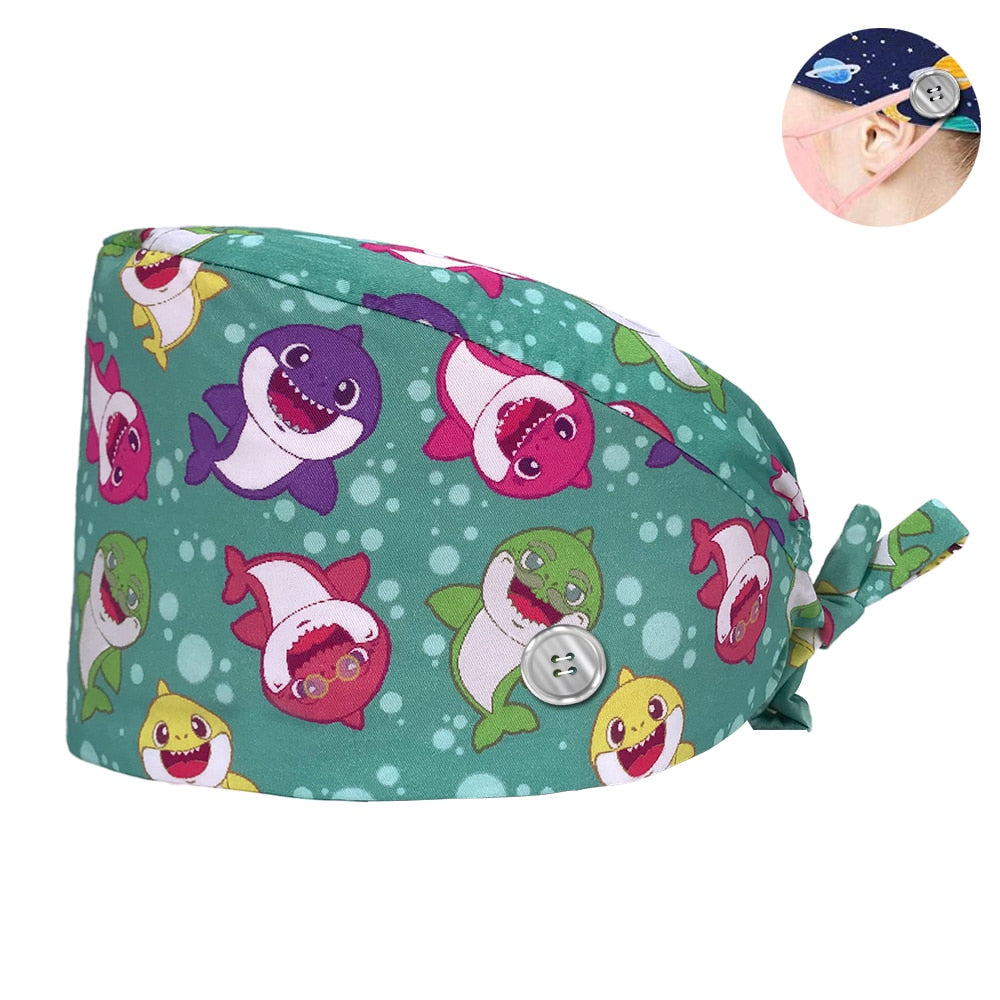 Nursing Scrubs Caps