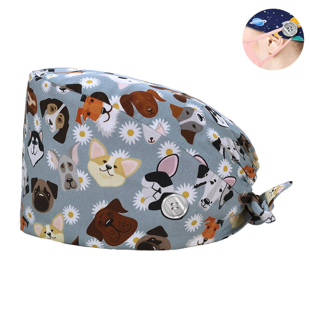 Nursing Scrubs Caps