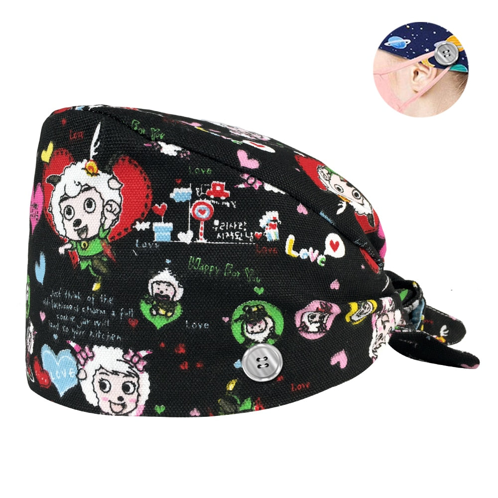 Nursing Scrubs Caps