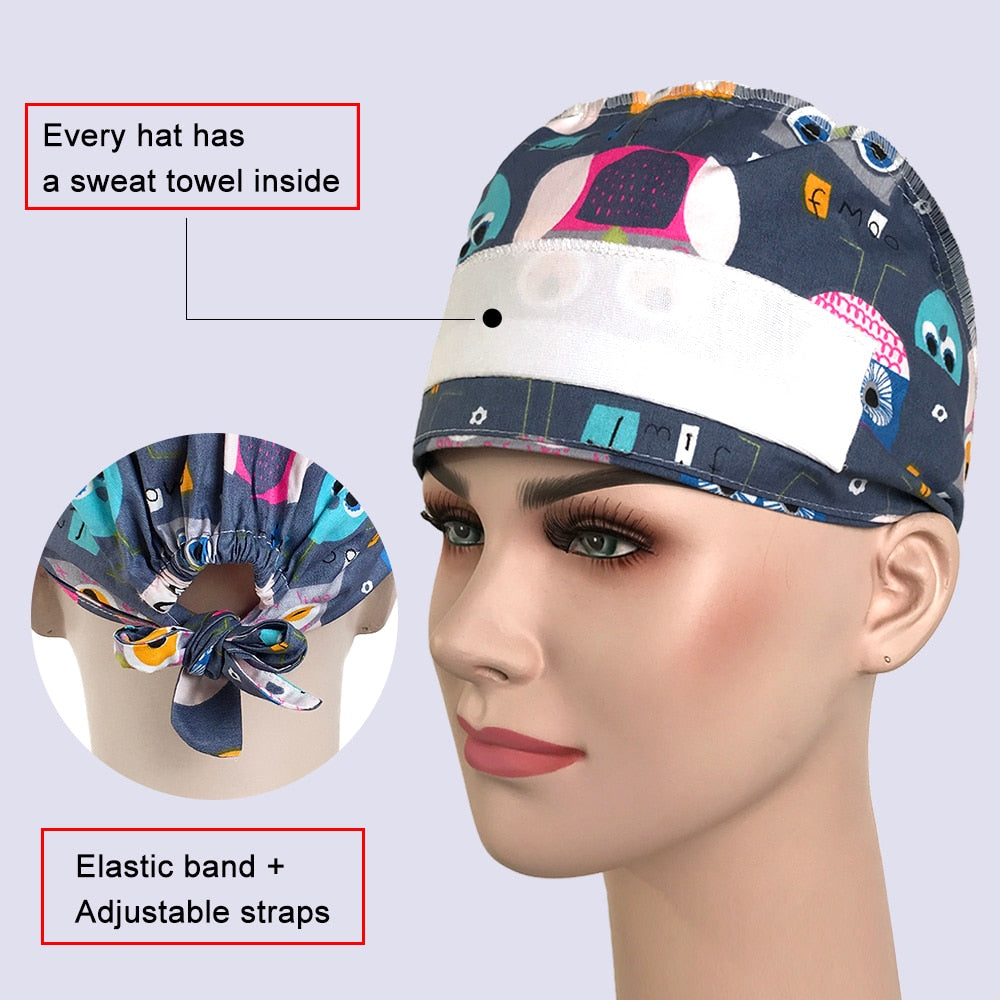 Nursing Scrubs Caps