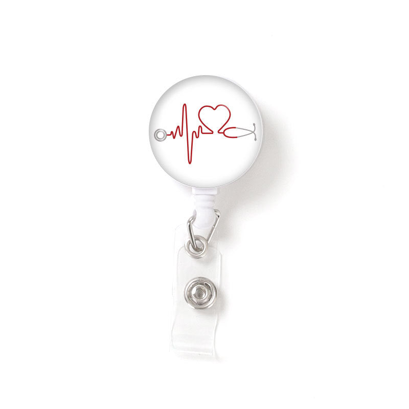 Retractable Patch Nurse Stethoscope Badge Reel