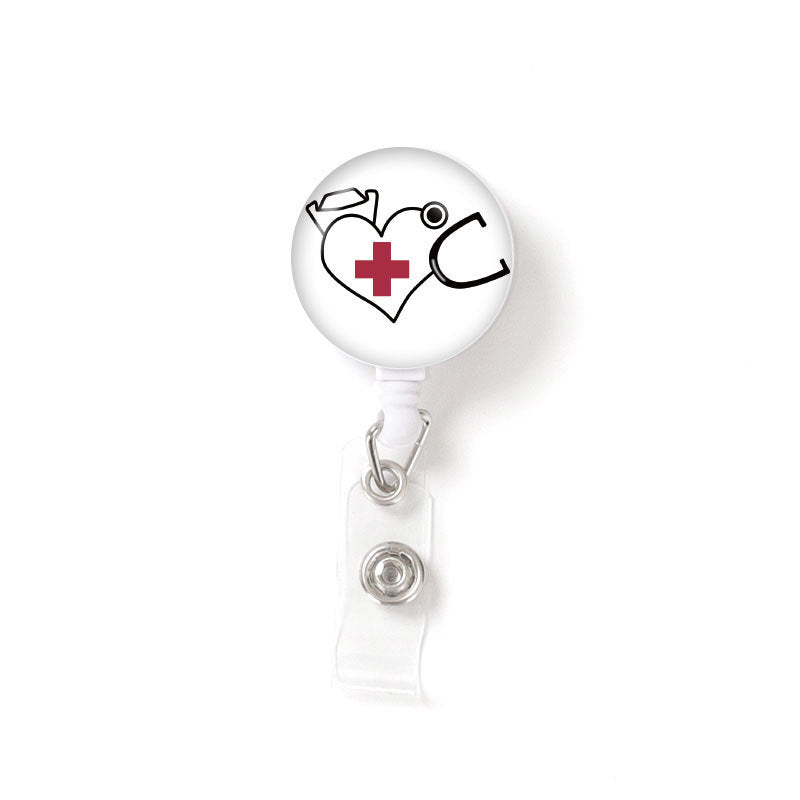 Retractable Patch Nurse Stethoscope Badge Reel