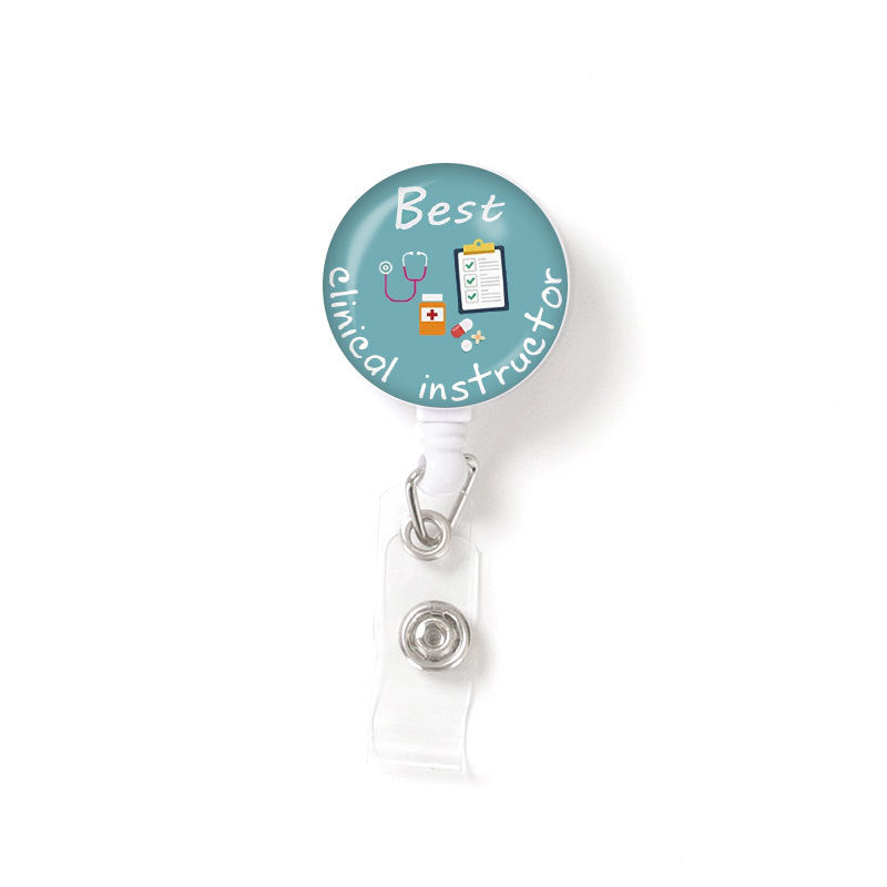 Retractable Patch Nurse Stethoscope Badge Reel