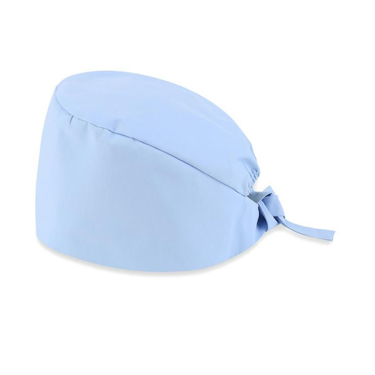 Nurse Cap Female White Surgical Cap Pure Cotton Strap Adjustable Surgeon Nurse Cap