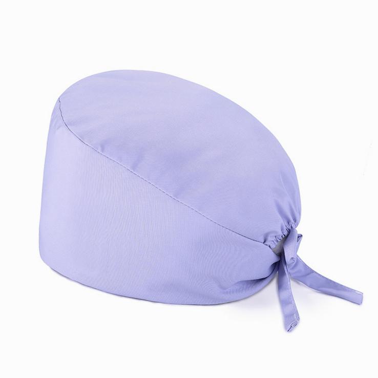 Nurse Cap Female White Surgical Cap Pure Cotton Strap Adjustable Surgeon Nurse Cap