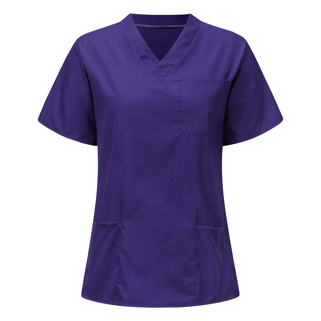 V-neck Nurse Scrub Top