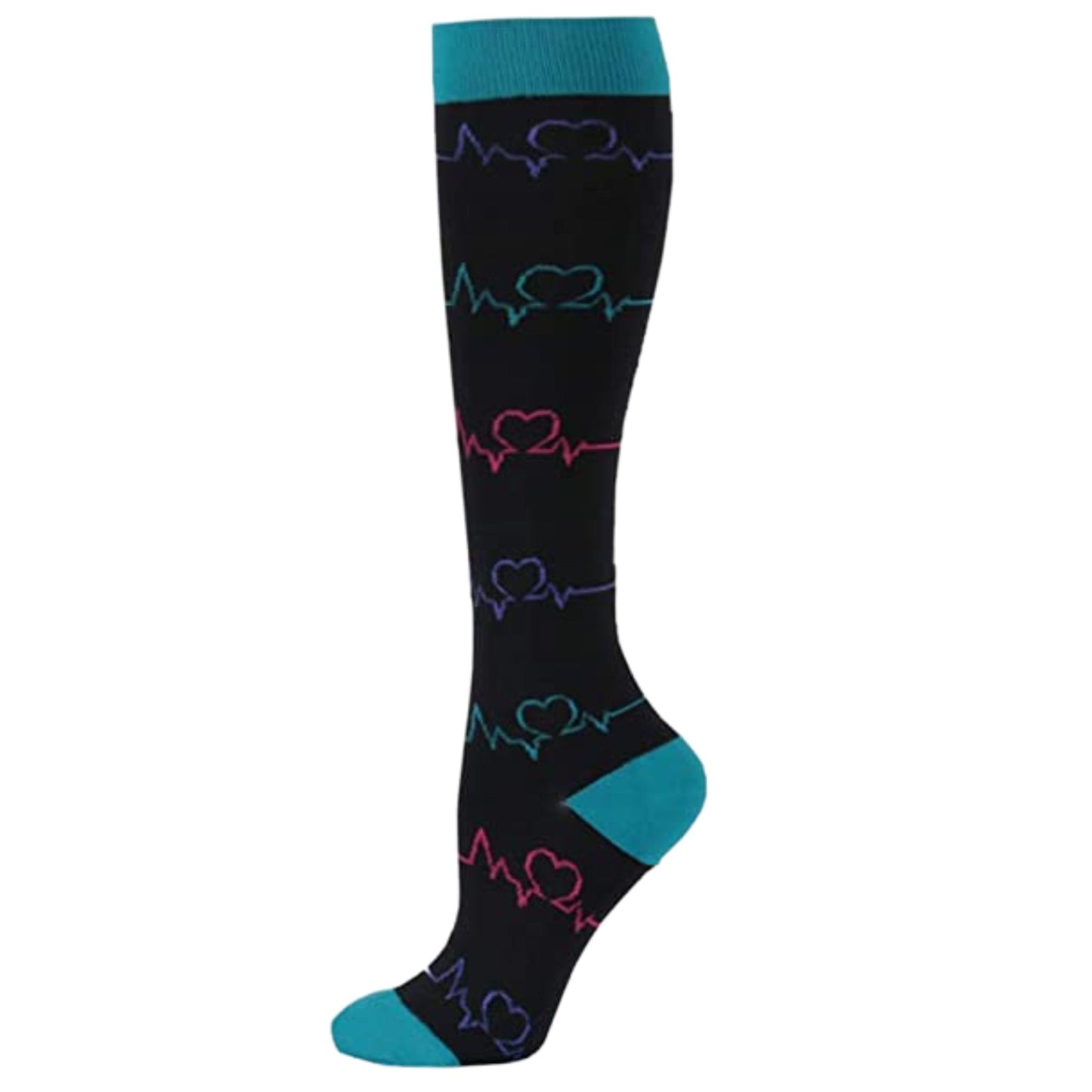 Ladies running stretch compression sports socks