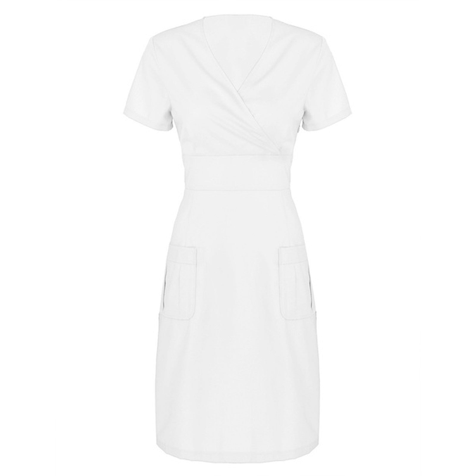 Women's Short Sleeve V-neck Scrub Dress – Simone Sales