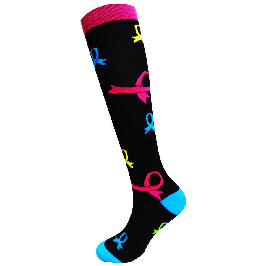 Ladies running stretch compression sports socks