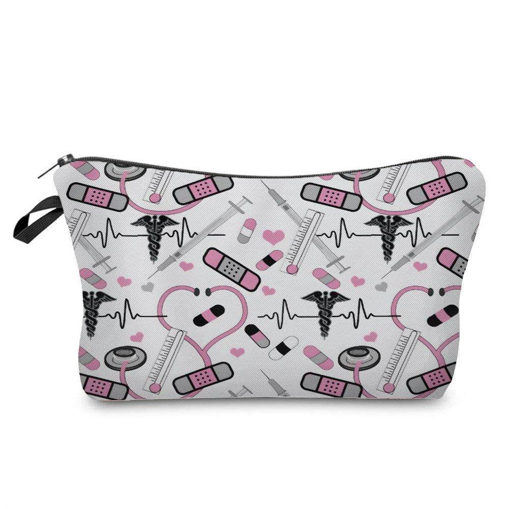 Cartoon Nurse Cosmetic Bag