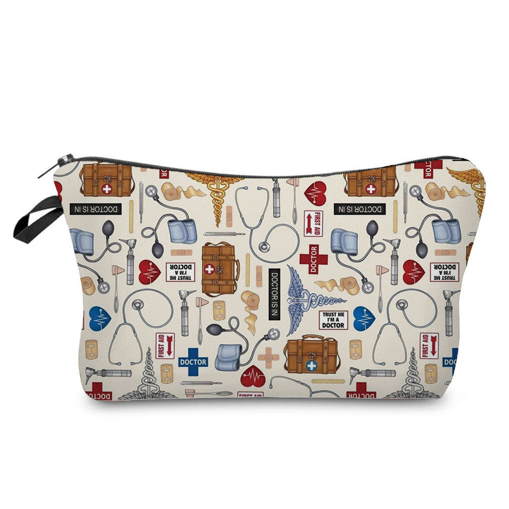 Cartoon Nurse Cosmetic Bag