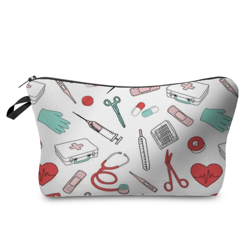 Cartoon Nurse Cosmetic Bag