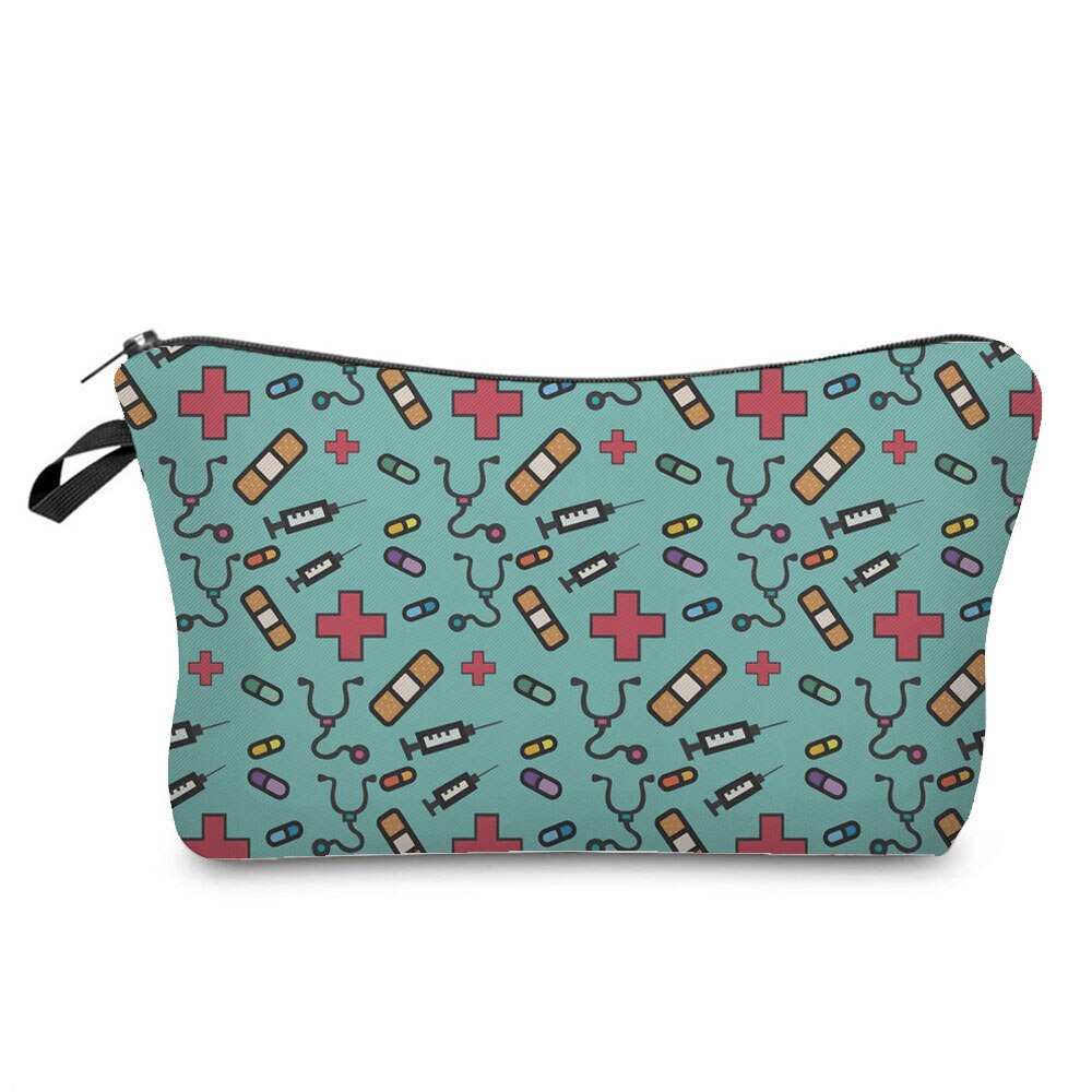 Cartoon Nurse Cosmetic Bag