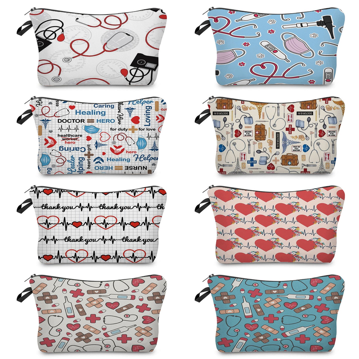 Cartoon Nurse Cosmetic Bag