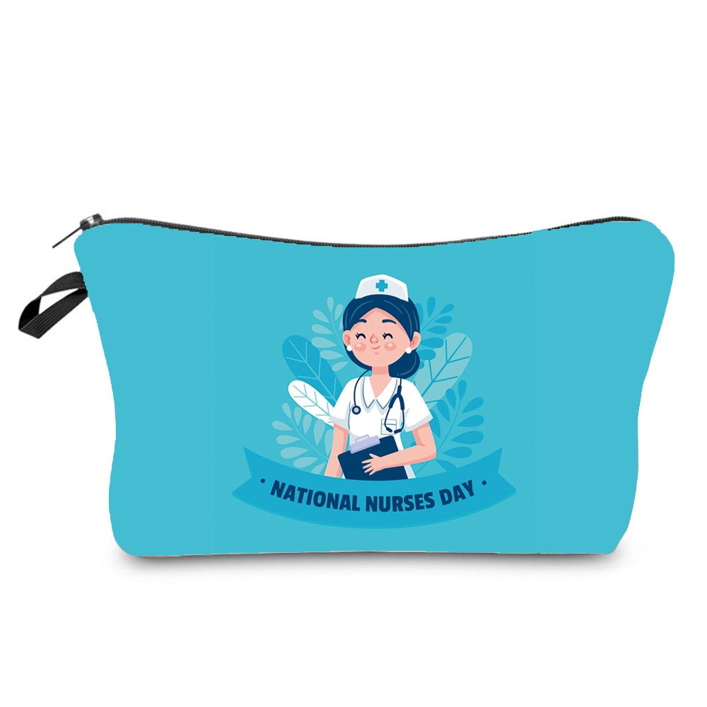 Cartoon Nurse Cosmetic Bag