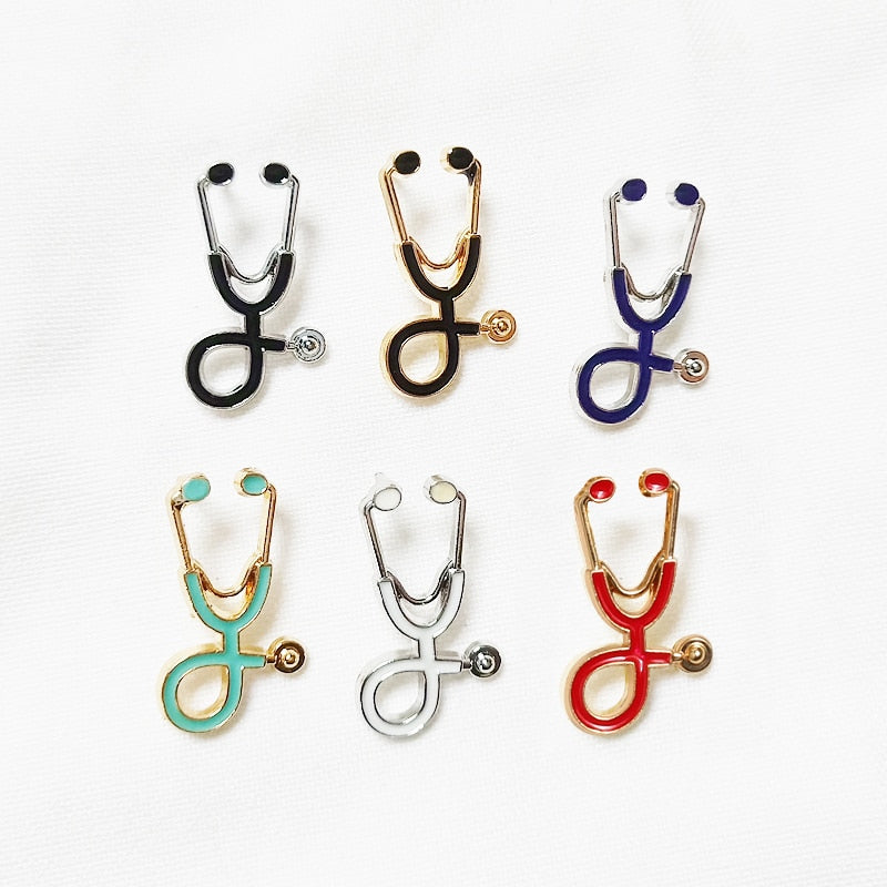 Doctors & Nurses Mini Stethoscope Pins